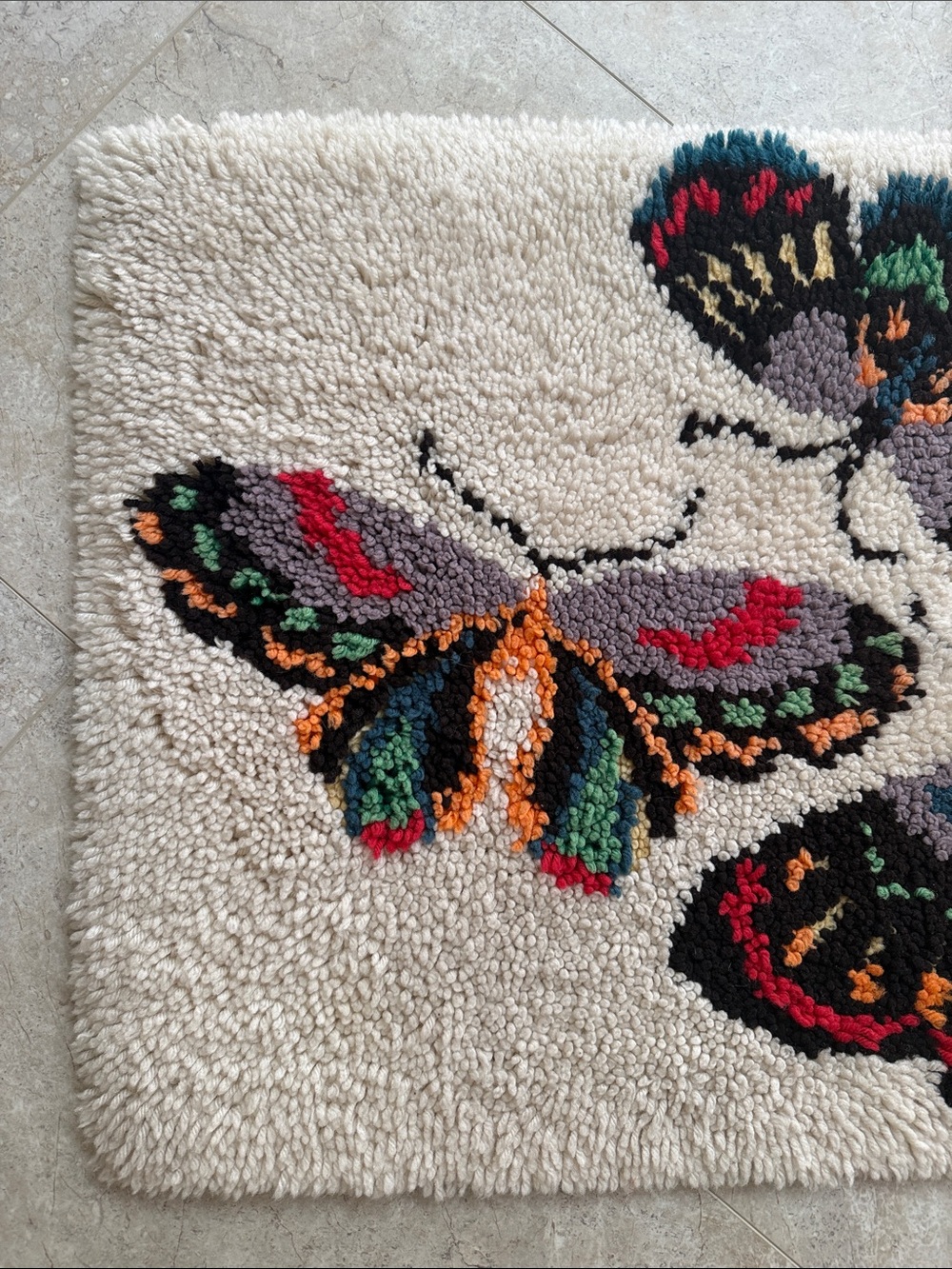 Vintage Latch Hook Rug 70’s - Picture 2 of 5